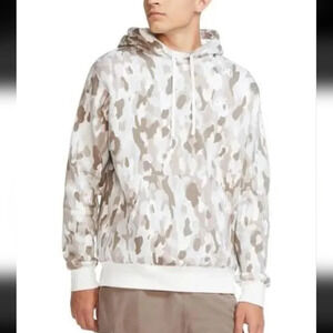 Nike Men’s Sportswear Fleece Beige Camo Hoodie Jacket Sweater Pullover Tall sz.L